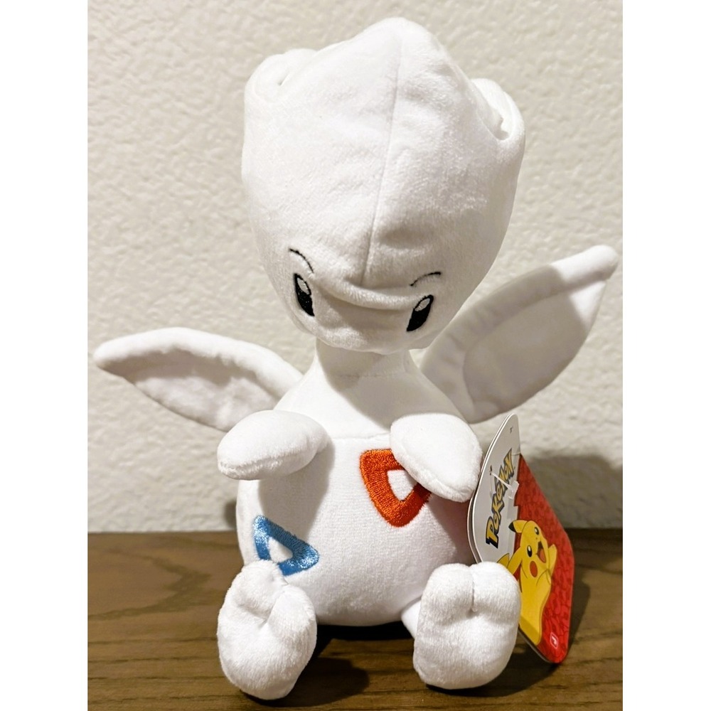Pokémon Togetic 8" Plush Jazwares White Red Blue Stuffed Animal Toy NWT